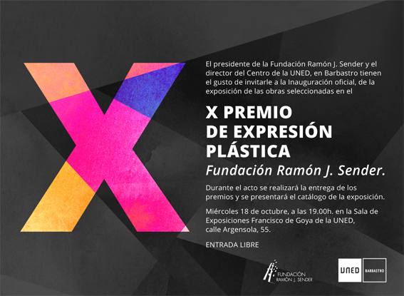 X Premio de Expresión Plástica  Fundación Ramón J. Sender